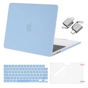 Apple Light Blue MacBook Shell with Matching Keyboard Cover